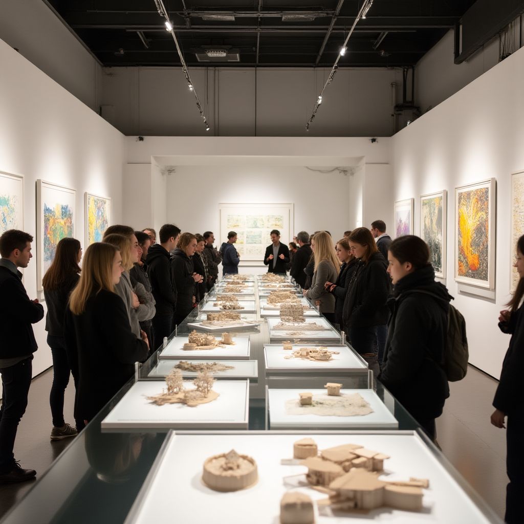 Exposição de trabalhos dos alunos