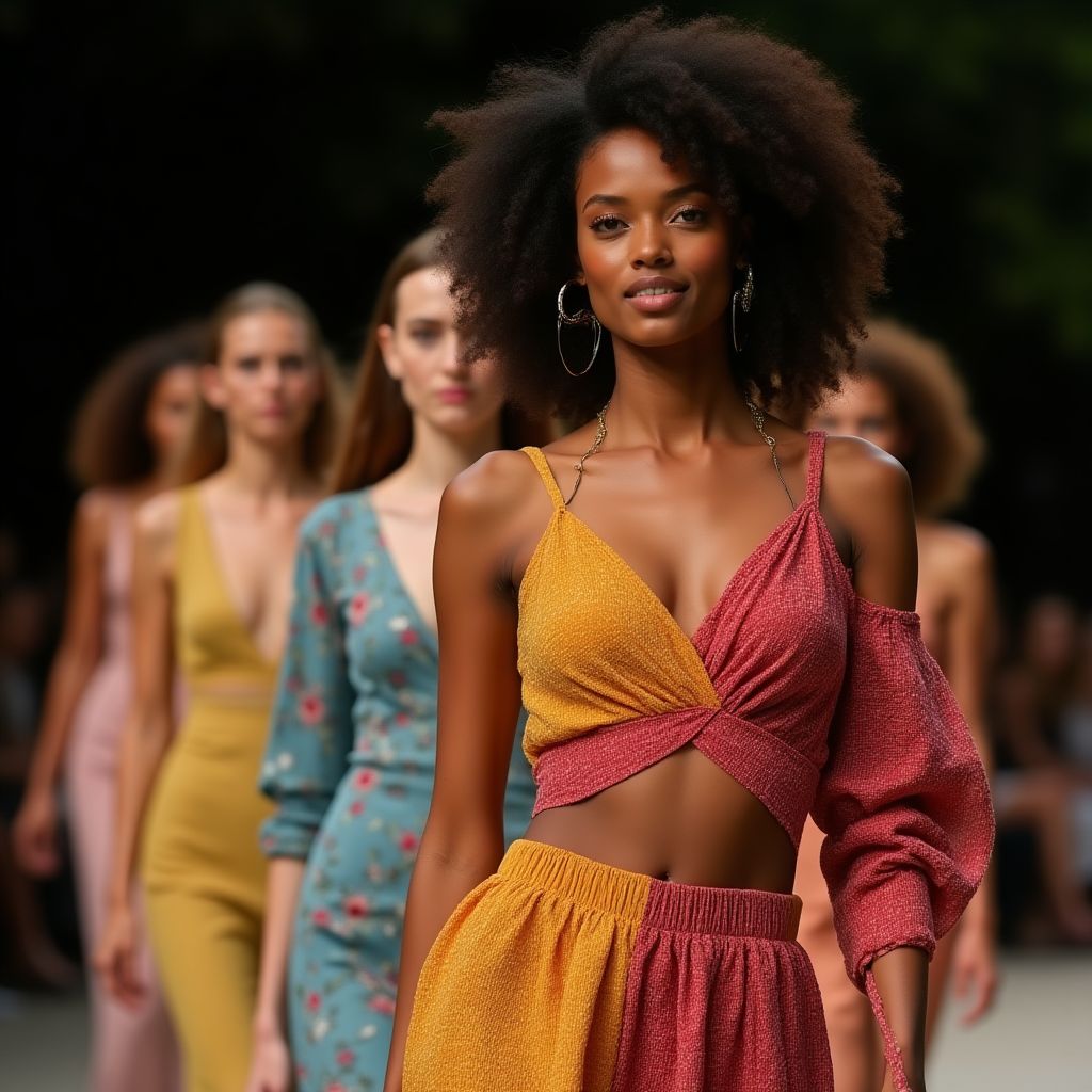 Coleção de moda sustentável